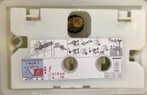 Przycisk spłukujący Geberit Przycisk uruchamiający Geberit Delta35, przedni, biały-alpin [1/10/180] 2
