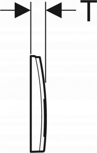 Przycisk spłukujący Geberit Przycisk uruchamiający Geberit Delta35, przedni, biały-alpin [1/10/180] 4