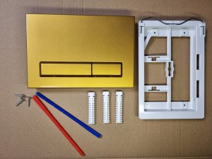 Przycisk spłukujący KK-Pol Przycisk M08 złoty połysk 11