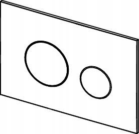 Przycisk spłukujący Tece TECEloop - przycisk spłukujący do WC z tworzywa, chrom matowy 1