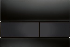 Przycisk spłukujący Tece TECEsqaure II - przycisk spłukujący z metalu do WC, czarny matowy 8