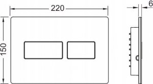 Przycisk spłukujący Tece TECEsolid metalowy przycisk spłukujący chrom połysk 3
