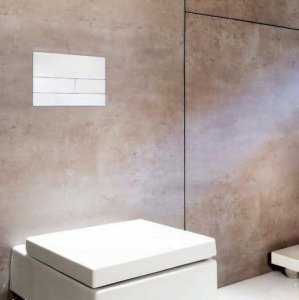 Przycisk spłukujący Tece TECEsquare II - przycisk spłukujący z metalu do WC, biały matowy 4