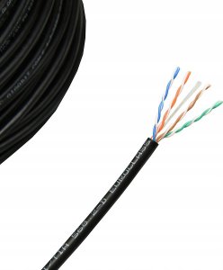 Digitus Kabel teleinformatyczny U/UTP kat.5e PE zewnętrzny suchy czarny Fca DK-1511-V-05-OD /50m/ 3