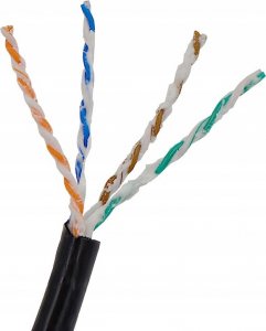 Digitus Kabel teleinformatyczny U/UTP kat.5e PE zewnętrzny suchy czarny Fca DK-1511-V-05-OD /50m/ 4