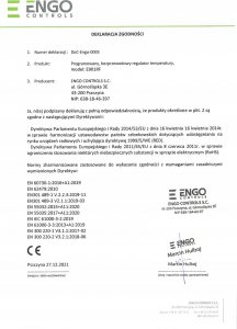 Engo Programowany, bezprzewodowy regulator temperatury E901RF 11