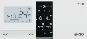 Engo Programowany, bezprzewodowy regulator temperatury E901RF 2