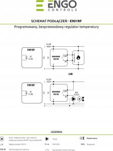 Engo Programowany, bezprzewodowy regulator temperatury E901RF 10