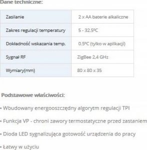 Salus Bezprzewodowy, natynkowy, elektroniczny regulator temperatury sieci ZigBEE -dobowy . 2xAA, biały 8