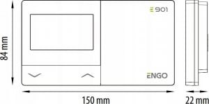 Salus Programowany, przewodowy regulator temperatury E901 3