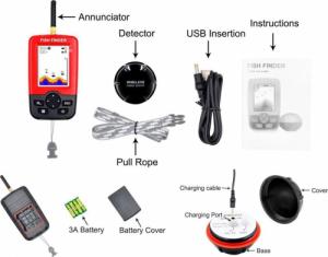Lucky Echosonda Sonar Bezprzewodowy Kolorowy Wyświetlacz 2