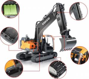 Koparka zdalnie sterowana 3w1 Doublee RC VOLVO 5