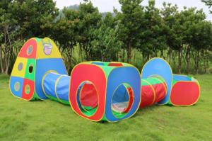 NAMIOT DLA DZIECI Z PIŁECZKAMI 5w1 TUNELE + TARCZA 4