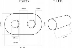 Vario Term Zestaw instalacyjny ALL IN ONE, TWINS kąt. prawy, czarny mat (pex) 22