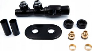 Vario Term Zestaw instalacyjny ALL IN ONE, TWINS kąt. prawy, czarny mat (pex) 4