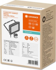 Naświetlacz Ledvance Projektor LED FLOOD COMPACT SENSOR V 10W 840 SYM 100 BK 4058075575240 1