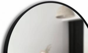 LUSTRO OKRĄGŁE 60 CM LOFT VINTAGE METALOWA RAMA 5