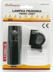 Carcommerce Lampka do roweru przednia czarna - 5 super white LED 2