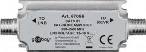 Goobay Wzmacniacz sygnału SAT 20dB /na kabel koncentryczny/ F - F 67056 1