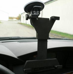 Uchwyt Carcommerce Bravo do tabletu samochodowy z przyssawką czarny 7" - 10" 4