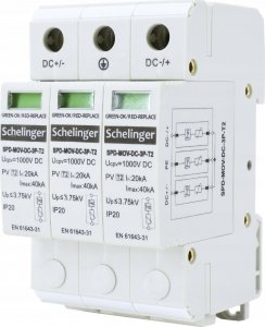 Bemko OGRANICZNIK PRZEPIĘĆ 3P DC 1000V KLASY T2 SCHELINGER 2