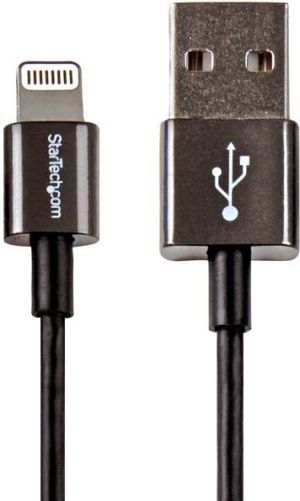 Kabel USB StarTech USB A/Lightning, Czarny, 1m (USBLTM1MBK) 1