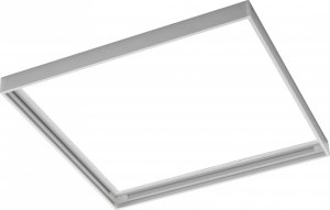 GTV Rama do montażu natynkowego PANELI LED 60X60cm (TYPU KING, PRINCE, INNOVO) bez śrub biała GT-RM60X60-00 1