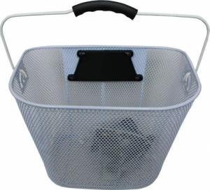 Carcommerce Koszyk na rower metalowy przód biały - klips 2