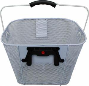 Carcommerce Koszyk na rower metalowy przód biały - klips 3