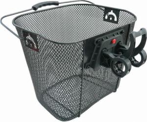 Carcommerce Koszyk na rower metalowy przód czarny - klips 2