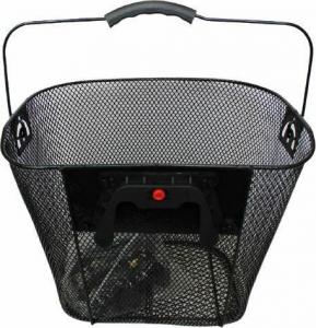 Carcommerce Koszyk na rower metalowy przód czarny - klips 4