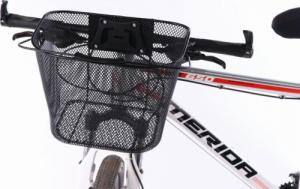 Carcommerce Koszyk na rower metalowy przód czarny - klips 6
