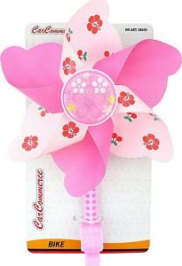 Carcommerce Wiatraczek do roweru na kierownicę - różowy 2