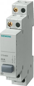 Siemens Przycisk modułowy 20A 1Z 1R szary monostabilny 5TE4800 1