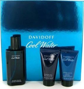 Davidoff ZESTAW Davidoff Cool Water Men EDT spray 125ml + po goleniu balsam 75ml + SG 75ml 1