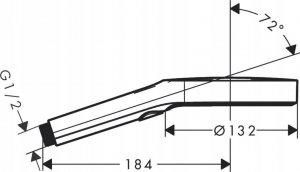 Słuchawka prysznicowa Hansgrohe Rainfinity Główka prysznicowa 130 3jet 2