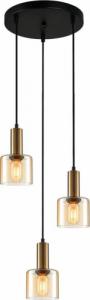Lampa wisząca Italux Lampa wisząca SANTIA PND-65342-3A-BRO+AMB Italux 1