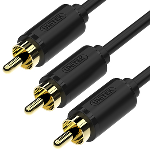 Kabel Unitek RCA (Cinch) x3 - RCA (Cinch) x3 1.5m czarny (Y-C950BK) 3