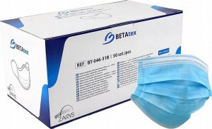 Zarys Zarys Betatex - Maseczki ochronne, jednorazowe, włókninowe - 50 sztuk 15