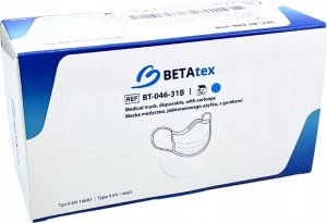 Zarys Zarys Betatex - Maseczki ochronne, jednorazowe, włókninowe - 50 sztuk 18