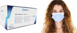 Zarys Zarys Betatex - Maseczki ochronne, jednorazowe, włókninowe - 50 sztuk 3