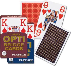 Piatnik Karty brydż - 4 Index OPTI Bridge Cards - (77139) 1