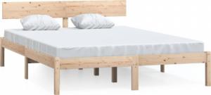 vidaXL Rama łóżka, lite drewno sosnowe, 140x200 cm 2