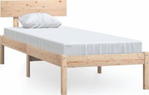 vidaXL Rama łóżka, lite drewno sosnowe, 90 x 200 cm 2