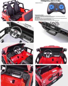 Super Toys NAJNOWSZY DZIP NA AKUMULATOR GRAVITY 12V, 4 SILNIKI, DLA 2 DZIECI/S609 25