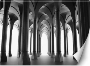 Feeby FOTOTAPETA 3D Architektura Kolumny Szary 100x70 1