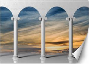 Feeby FOTOTAPETA 3D Kolumny Zachód Słońca 100x70 1