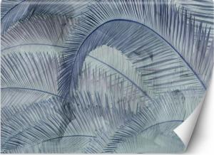 Feeby FOTOTAPETA 3D Liście Palmy Niebieski 150x105 1