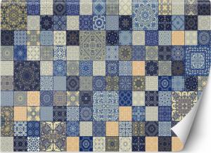 Feeby FOTOTAPETA 3D Niebieska Mozaika Mandala 250x175 1