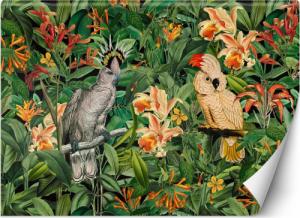 CaroGroup FOTOTAPETA 3D Tropikalne Liście Papugi 100x70 1